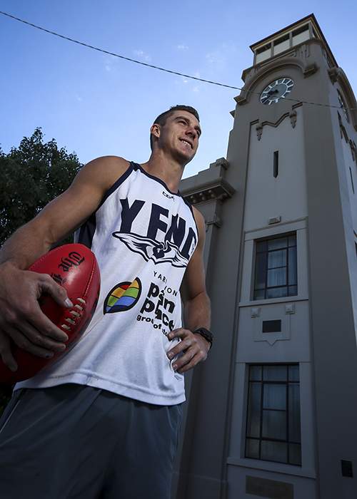 THIS IS OUR TOWN: Yarrawonga has set itself up as a destination club for the region, and Finley's Jordan Daniel is one of many from the surrounding areas to tackle the higher level. Picture: JAMES WILTSHIRE