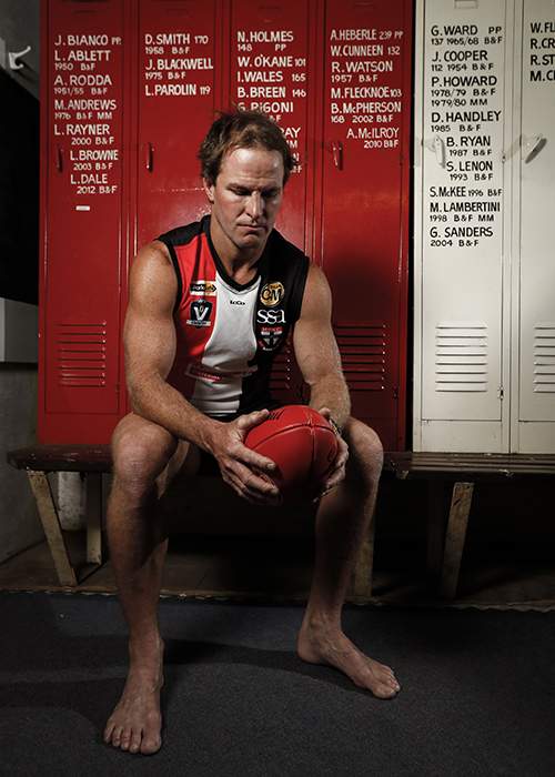 KEEP ON CLIMBING: Myrtleford snapped a 10-year finals drought last year, but the Saints face a massive test to continue their rise. Picture: JAMES WILTSHIRE