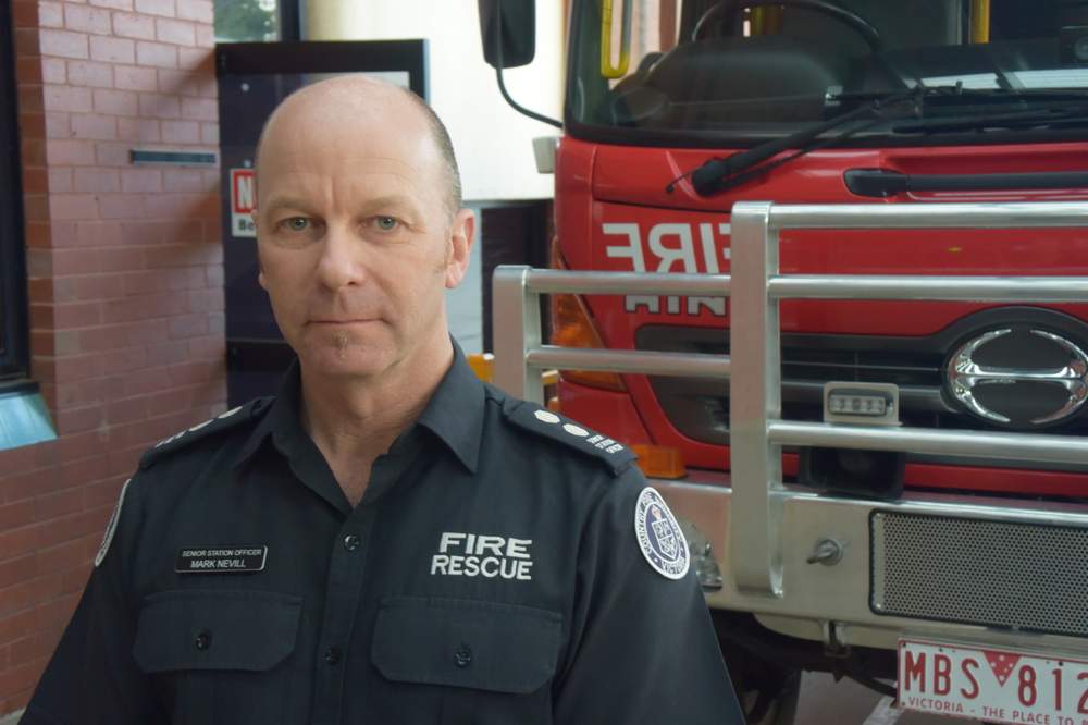 Bendigo CFA senior station officer Mark Nevill. 