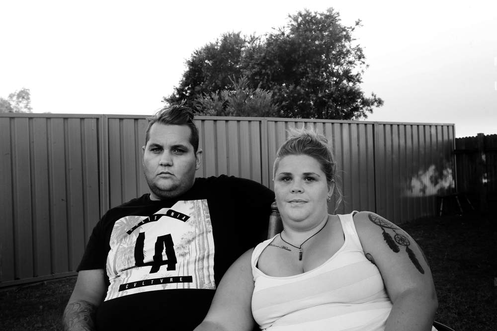 Daniel Lonesborough with his wife Jessie Wood.