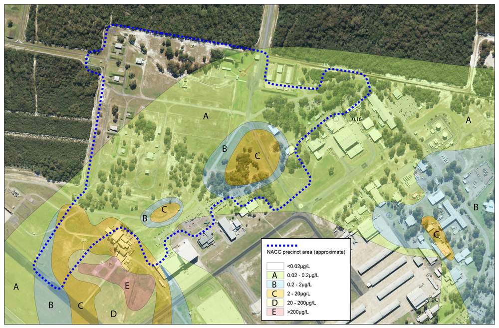 The significantly larger underground PFOS plume in November, &amp;nbsp;2015.&amp;nbsp;