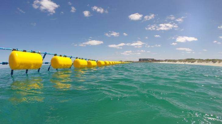 They eco-barrier that will be installed in Falcon Bay. Photo: supplied. 