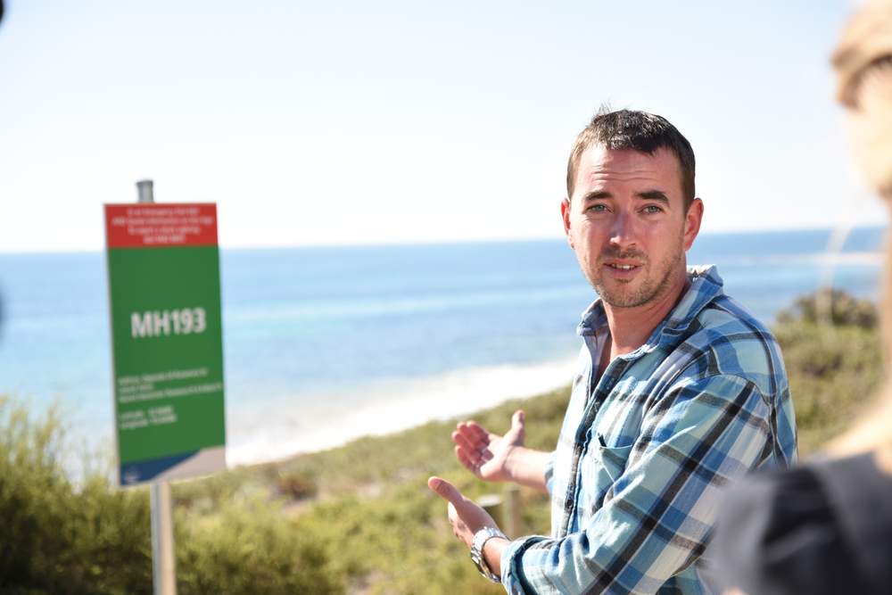 Ben Gerring at the launch of the BEN system. Photo: Marta Pascual Juanola.