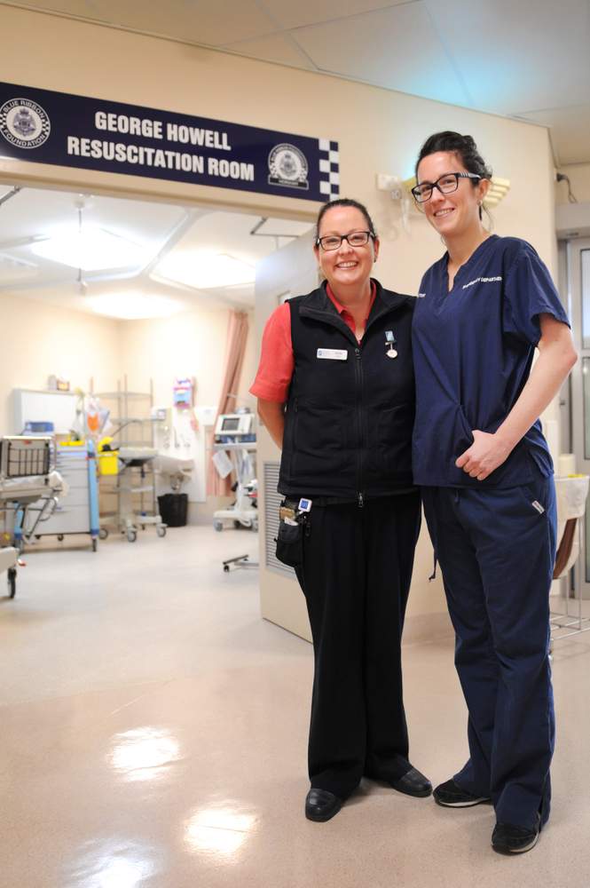 Wimmera Base Hospital acting nurse unit manager Verity Drysdale and emergency department registrar Sarah Oldfield.