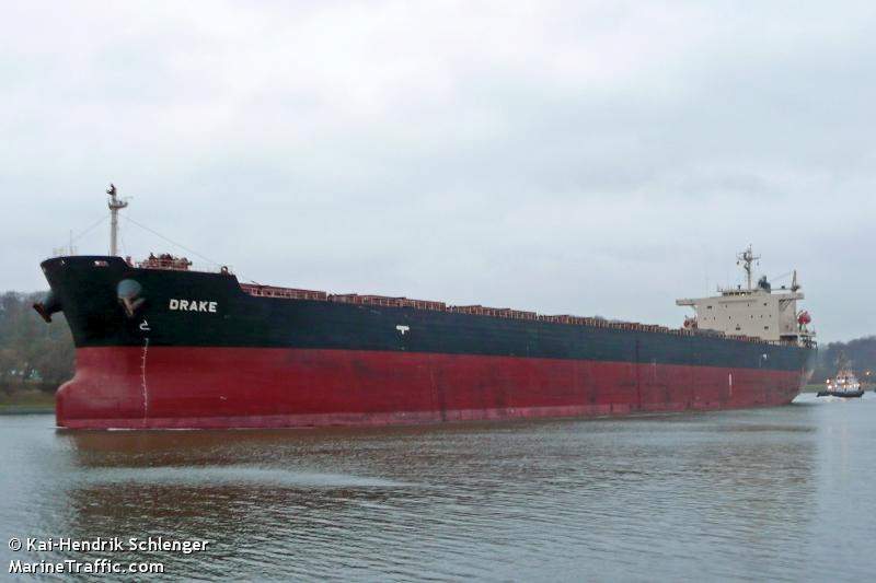 The MV Drake, formerly the Pasha Bulker.